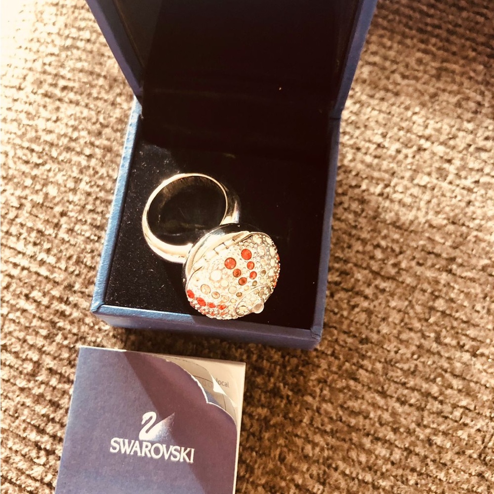 Genuine swarovski ring